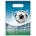 Soccer Fans Plastic Party Bags, 6 Pack