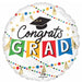 Congrats Grad Party 28-Inch Jumbo Round Foil Balloon