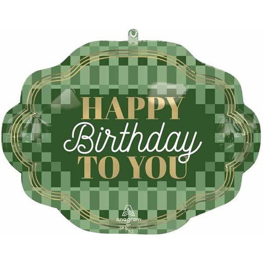 Stylish Sage Happy Birthday Foil Balloon, 23 Inch