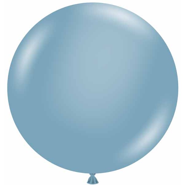 TUFTEX 24-Inch Blue Slate Latex Balloons, 25 Count