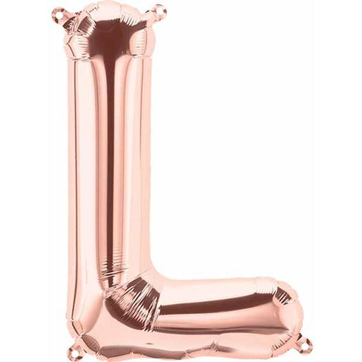 16-Inch Rose Gold Letter L Balloon