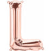 16-Inch Rose Gold Letter L Balloon