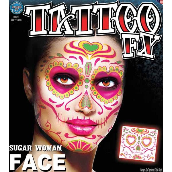 Tinsley Transfers Sugar Woman Temporary Tattoos