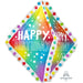 Happy Birthday Ruffle 27-Inch Foil Balloon