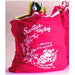 Red Tricot Santa Toy Bag