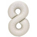 DecoChamp 34-Inch Latte Number 8 Balloon