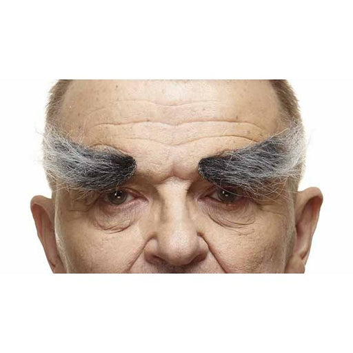 Black and Grey Synthetic Costume Eyebrows