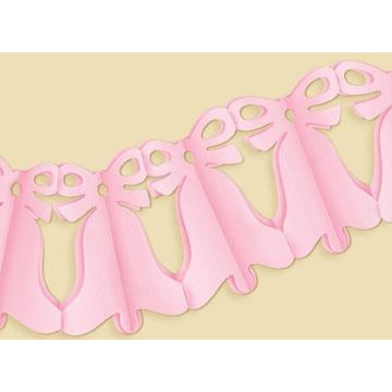 Pink Bell Garland, 12 ft