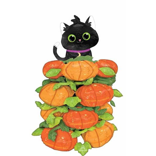 45" Halloween Pumpkin Stack Foil Balloon