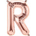 16-Inch Rose Gold Letter R Balloon