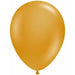 TUFTEX 11 Inch Metallic Gold Latex Balloons, 100 Count