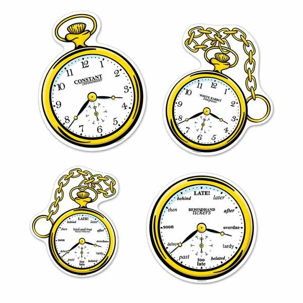 Clock Cutouts, 4 Pack