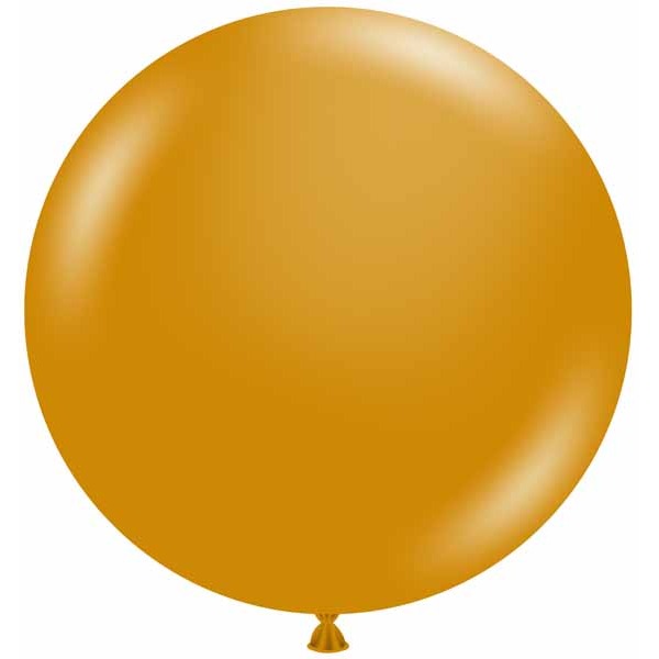 TUFTEX 24-Inch Metallic Gold Latex Balloons, 25 Count