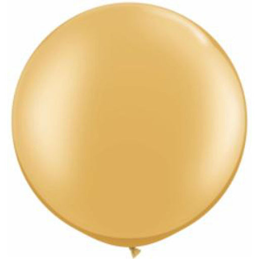 30" Gold Latex Balloons (2/Bag) By Qualatex