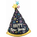 36-Inch Confetti New Year Hat Foil Balloon