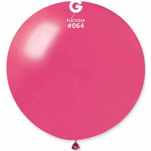"31" Metallic Fuchsia Balloon By Gemar - 1/Bag"
