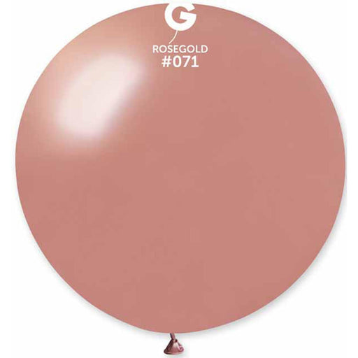 "31" Metallic Rose Gold Balloon - 1/Bag"