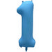 Decochamp 34-Inch Neon Blue Number 1 Balloon