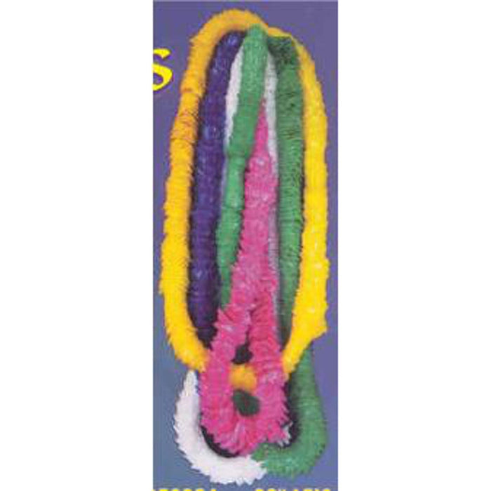 32" Poly Flower Leis - Pack Of 100 In Assorted Colors