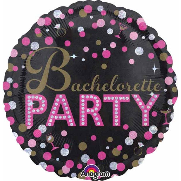 28-Inch Bachelorette Party Jumbo Holographic Foil Balloon