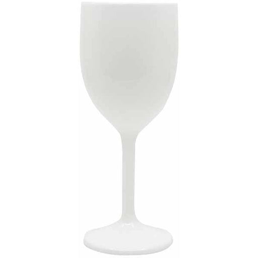 Solid White Reusable Wine Glass