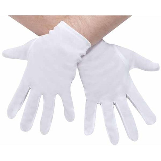 White Plus Size Costume Gloves