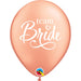 Team Bride Rose Gold 11-Inch Latex Balloons, 50 Count