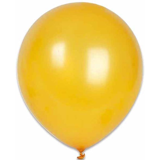 Trico Gold 5-Inch Latex Balloons, 100 Count