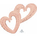 Rose Gold Hearts 53 Inch Foil Balloon
