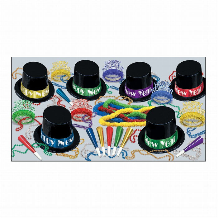 Midnight Magic Party Kit for 50 People New Year's Celebration (1/Pk)