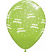 HAPPY BDAY ALL OVER 12" 50/BAG LIME