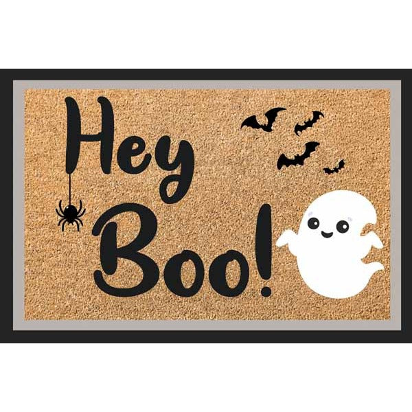 Boo Halloween Door Mat
