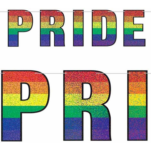 Glittered Pride Streamer, 5 ft