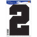 Black Number 2 Peel N Place Decoration