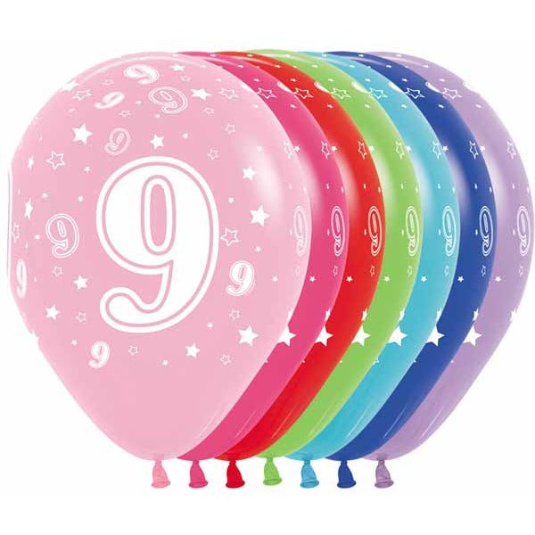 NUMBER "9" ASST 11" SEMPERTEX 50/BG