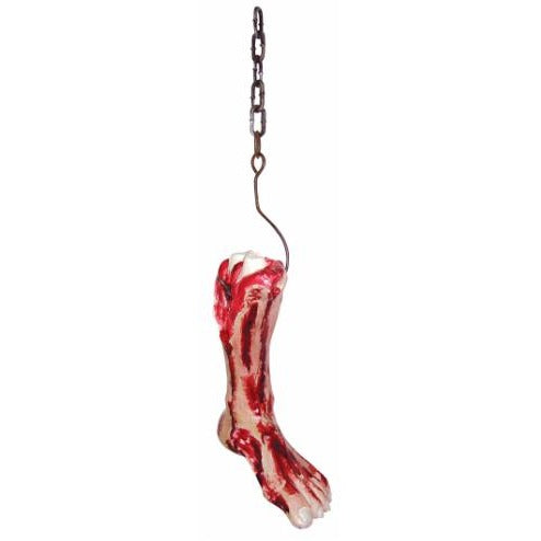 12-Inch Bloody Butcher Leg Halloween Prop
