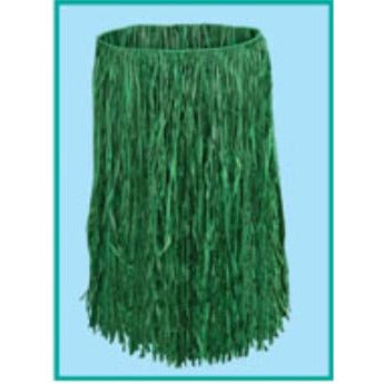 Adult Green Raffia Hula Skirt, 31" x 28"