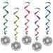 DISCO BALL WHIRLS 3'4" 5/PKG