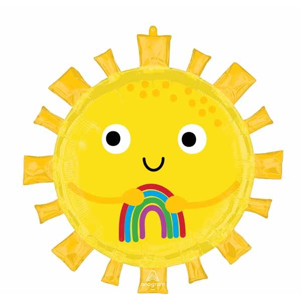 Happy Sun 28" Sun-Shaped Foil Balloon