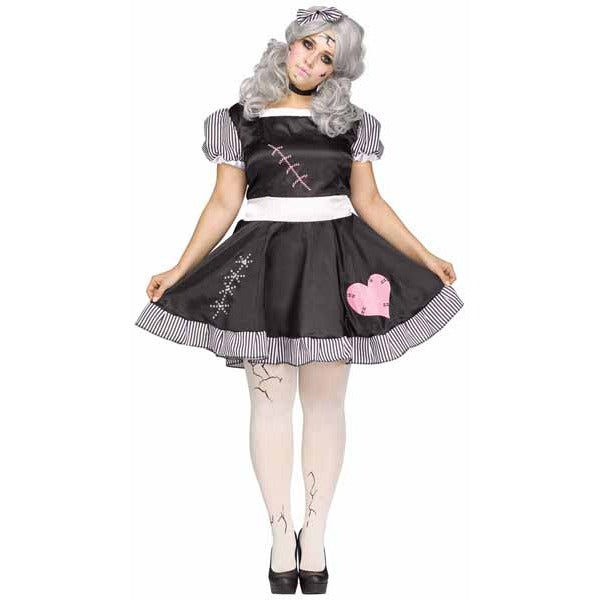 Women's Plus Size Broken Doll Costume, 16W-20W