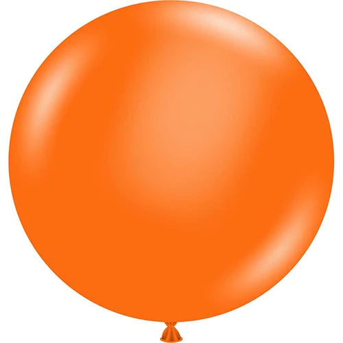 Tuftex Giant Orange Round Latex Balloons 36" (2/Pk)