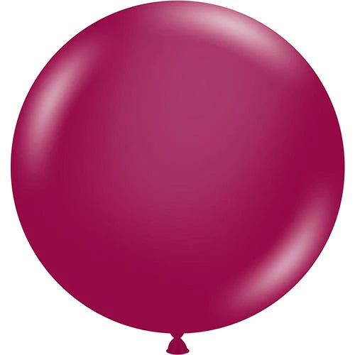 Tuftex Giant Burgundy Round Latex Balloons 36" (2/Pk)