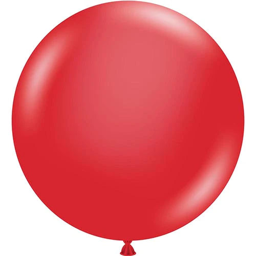 Tuftex Giant Crystal Red Round Latex Balloons 36" (2/Pk)