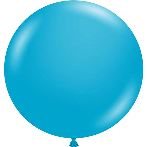 Tuftex Giant Turquoise Round Latex Balloons 36" (2/Pk)