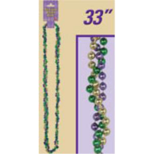 36" Braided Beads For Mardi Gras.