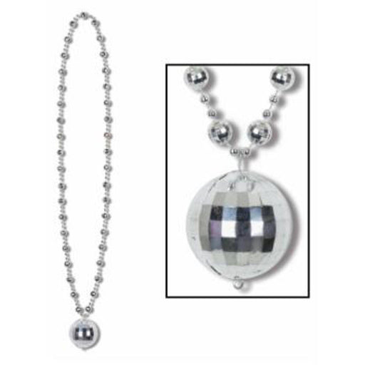 "36 Inch Disco Ball Beads With Funky Medallion"