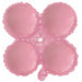 12" Pastel Pink Quad Arch Foil Balloon