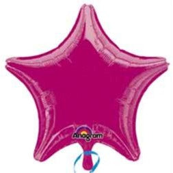 19-Inch Fuchsia Dazzler Star Foil Balloon