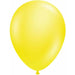 TUFTEX 11" Crystal Clear Yellow Latex Balloons, 100 Count