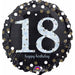 Sparkling 18th Birthday Holographic Foil Balloon, 18 Inch